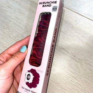 velvet burgundy apple watch strap